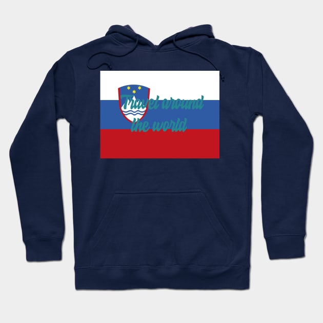 Travel Around the World - Slovenia Hoodie by Byntar